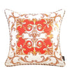 Velvet Baroque Print Royal Blue Red Gold Ornate Design Cushion Cover - Baroque Collection