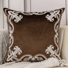 Luxury European Flowers Embroidery Velvet Cushion Cover