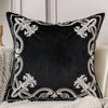 Luxury European Flowers Embroidery Velvet Cushion Cover