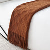 Terracotta Textured Throw Blanket