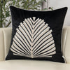 Luxury Velvet Tree Leaves Embroidery Cushion Cover - Home Decor Pillowcase