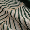 Dark Green Velvet Modern Leaf Cushion Cover