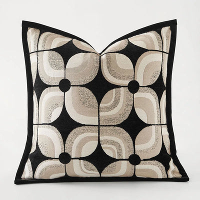 Modern Geometric Jacquard Luxury Pillow Cover for Sofa and Bedroom