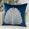 Luxury Velvet Tree Leaves Embroidery Cushion Cover - Home Decor Pillowcase