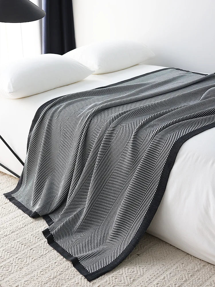 Monochrome throw blanket hotsell