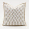 Oat Geometric Jacquard Luxury Cushion Cover for Home Decor