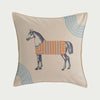 Luxury Wool Horse Pillowcase - Orange Sofa Decor