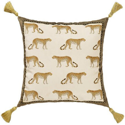 Leopard Print Velvet Cushion Cover - Animal Collection