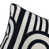 Modern Art Deco Black & White Cushion Cover - Geometric Collection
