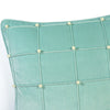 Mint Green Velvet Pearl Embellished Cushion Cover - Retro Collection