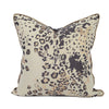 Luxury Metallic Grey Gold Modern Leopard Print Cushion Cover - Animal Collection