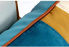 Velvet Teal Blue Terracotta Gold Modern Stripe Cushion Cover - Geometric Collection