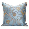 Chain Print  Light Blue Vintage Horse Buckle Luxury Jacquard Cushion Cover - Equestrian Collection