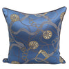 Chain Print Blue Vintage Horse Buckle Jacquard Cushion Cover - Equestrian Collection