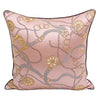 Chain Print Pink Vintage Horse Buckle Jacquard Cushion Cover - Equestrian Collection