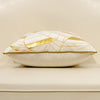 Cream Velvet Geometric Gold Modern Cushion Cover - Geometric Collection