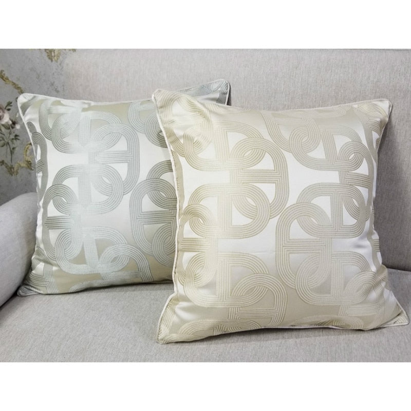 Champagne Chain Cushion Cover