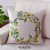 Lemon Print Tree Plant Floral Botanical Linen Cushion Cover - Botanical Collection